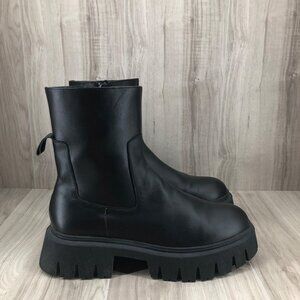 Zara Boots Womens EU 40 Black Chunky Lug Sole Shoes